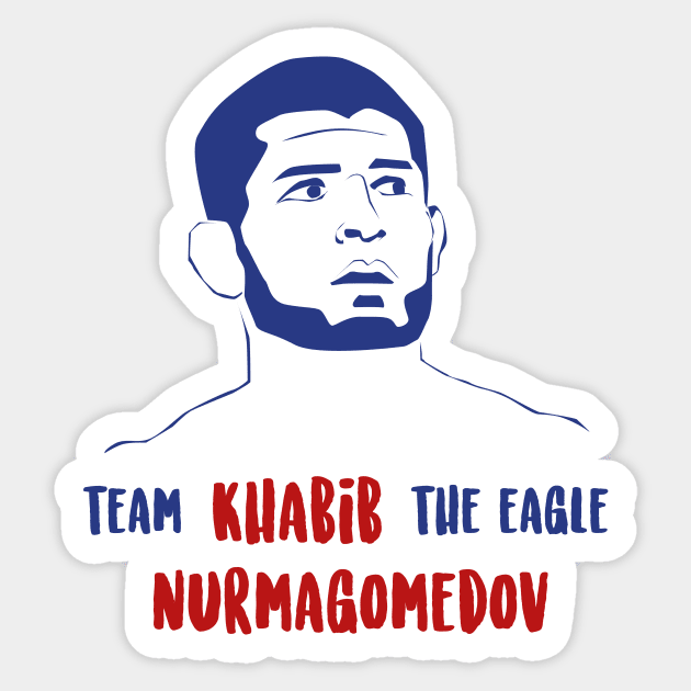 Team Khabib the eagle Nurmagomedov Sticker by Max